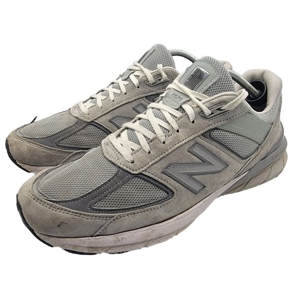 New Balance 990v5 Made In USA Grey Mens Size 14 Running Shoes - M990GL5 - Picture 4 of 12